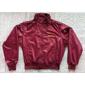 Vintage Hennessy Cognac Racer Jacket Members Only Style Red - Medium Made In USA